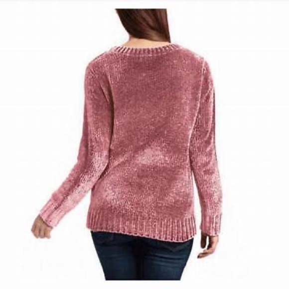 Salmon Pink Chenille Sweater Soft & Warm Orvis Brand Size Small - Picture 4 of 8